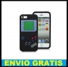 FUNDA  SILICONA GAME BOY PARA IPHONE 5 5G NEGRA